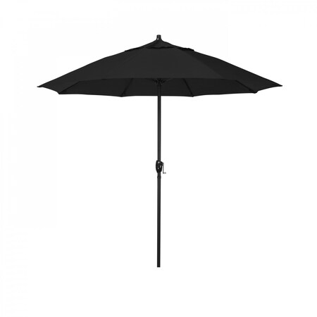 California Umbrella 7.5' Bronze Aluminum Market Patio Umbrella, Olefin Black 194061336564
